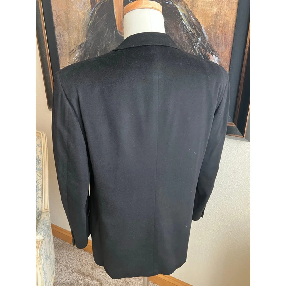 Loro Piana for Garmany Black 100% Cashmere Sport Coat & Blazer 50R